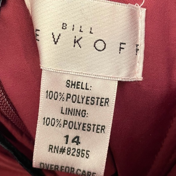 Bill Levkoff Chiffon Sweetheart Floor Length Gown size 14 - Picture 4 of 16